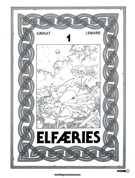 Fée nue allongée, jambes écartées sur pétales, pénétration vaginale explicite sous lune, seins nus et vulve offerte