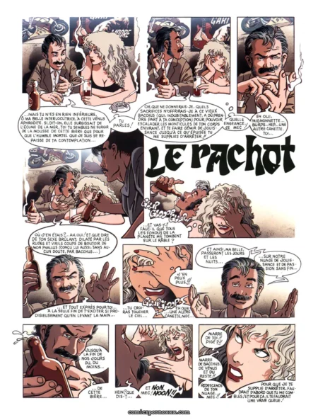 Le Pachot: scènes sexuelles explicites en positions variées, baisers passionnés, caresses intimes et plaisir intense